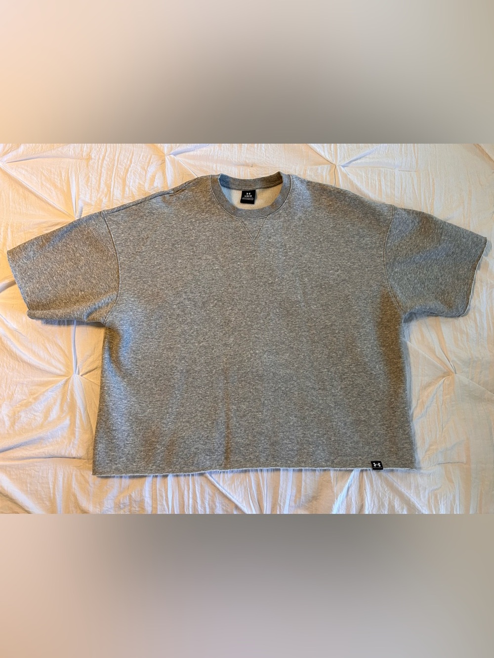 Under Armour Solid Gray Crewneck Pullover Sweatshirt Men's Size L Regular